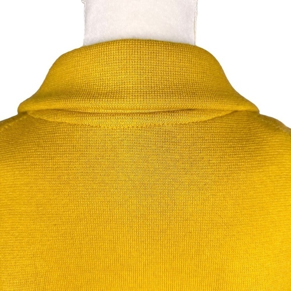 Magaschoni gold yellow wool-blend fall open blazer pockets lapel jacket small - Picture 16 of 16